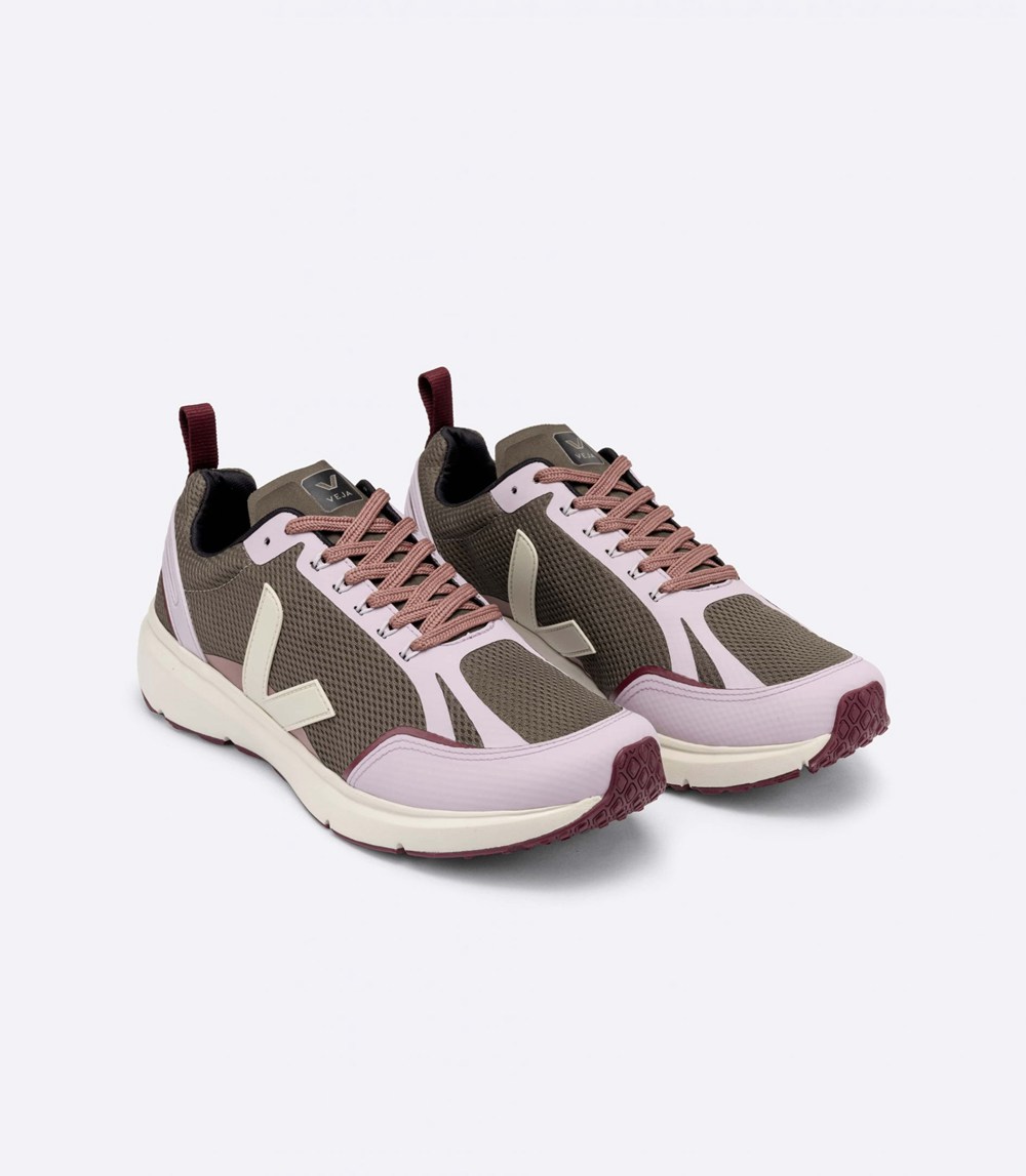 Veja Trainers Womens Olive/Pink - Condor 2 Alveomesh - UEOJ-18523